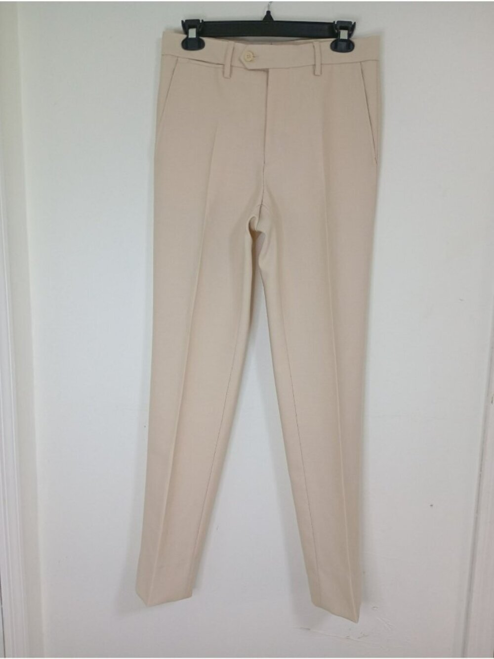 De Fursac Mens Dress Pants Mohair-Silk-Wool Blend Slim Fit Size 44/37 (S-US)